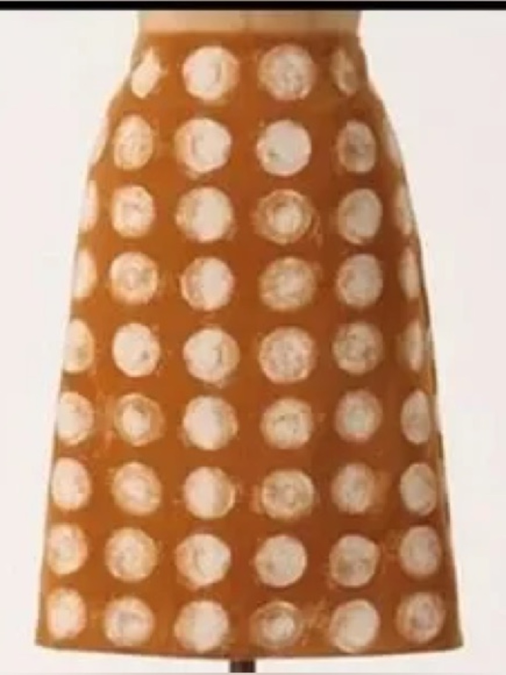 Anthropologie Maeve Career Casual Pencil Skirt Faux Suede Camel & Beige Size 2